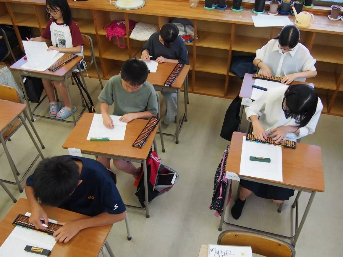 そろばん教室の様子